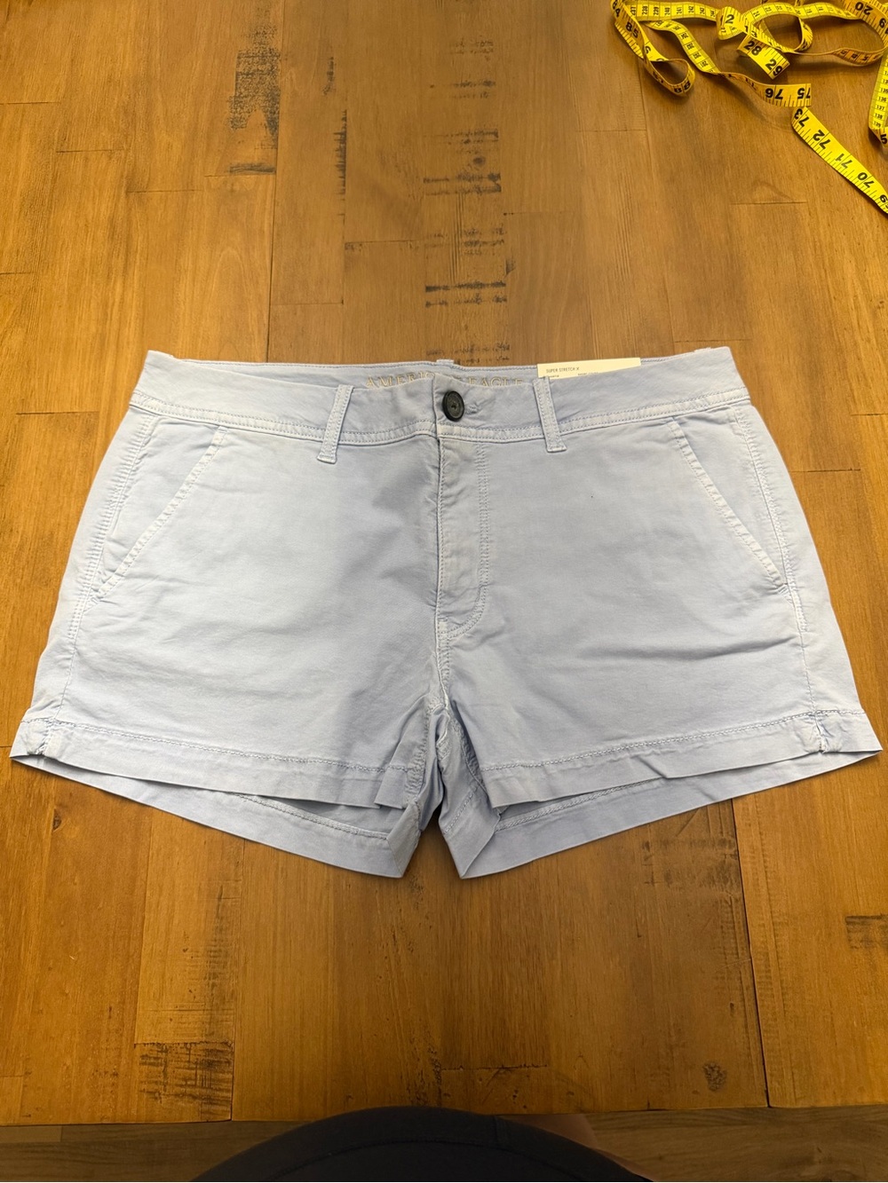 NWT American Eagle Light Blue Cotton Shorts - Size 12